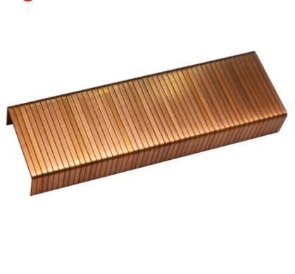 ISO Standard Steel Copper Plating Carton Closing Staples 3518 for Packaging Needs