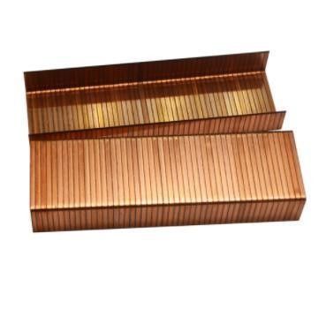ISO Standard Steel Copper Plating Carton Closing Staples 3518 for Packaging Needs