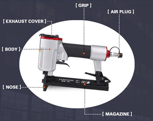 20gauge Fine Crown Air Stapler for Furniture Working Style Reciprocating Type 422j
