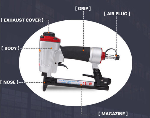 22gauge Fine Crown Pneumatic Staple Gun 1010f Air Stapler D1010F for Sturdy Furniture