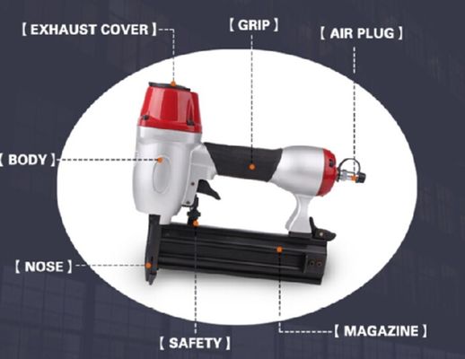16gauge Pneumatic Finish Nail Gun Air Brad Nailer T50 Semi-automatic